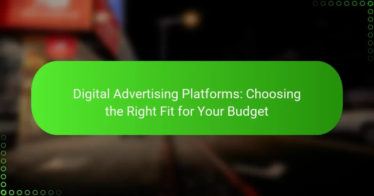 Plateformes de Publicité Digitale : Choisir le Bon Choix pour Votre Budget